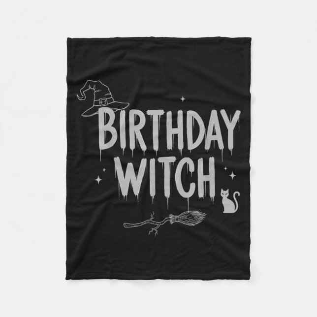 Manta Polar Cute Funny Witch Witchy Birthday Witches Happy Wom (Anverso)