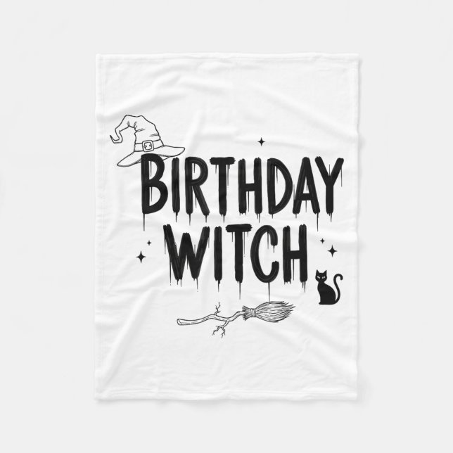 Manta Polar Cute Funny Witch Witchy Birthday Witches Happy Wom (Anverso)