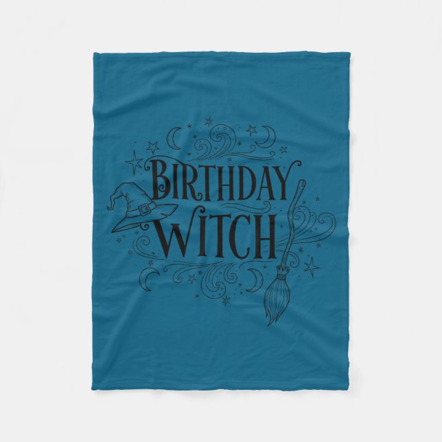 Manta Polar Cute Funny Witch Witchy Birthday Witches Happy Wom (Anverso)