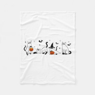 Manta Polar Cute Gato Fantasma Divertido vestido Halloween Rop