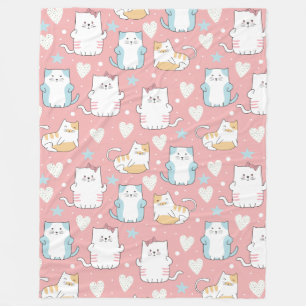 Manta Polar Cute Gats Fleece Blanket