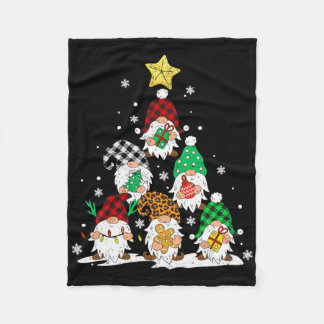 Manta Polar Cute Gnomes Christmas Tree Lights Gnomies Gnome Xm