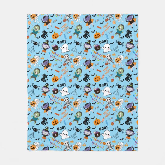 Manta Polar Cute Halloween Fleece Blanket (Anverso)