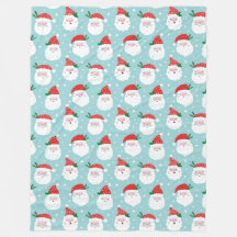 Cute Happy Santa Head en la menta