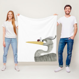 Manta Polar Cute Heron y Ladybug