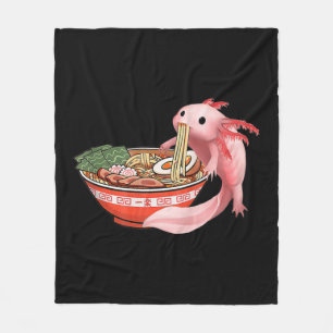 Manta Polar Cute Kawaii Anime Axolotl Noodles japoneses de Ram