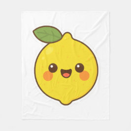 Manta Polar Cute Kawaii Lemon