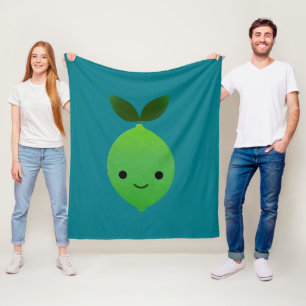 Manta Polar Cute Kawaii Lime