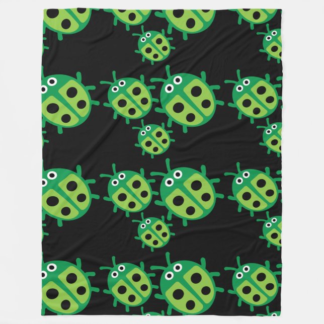 Manta Polar Cute Kids ladybird Family (Anverso)