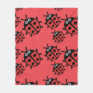 Manta Polar Cute Kids ladybird Family
