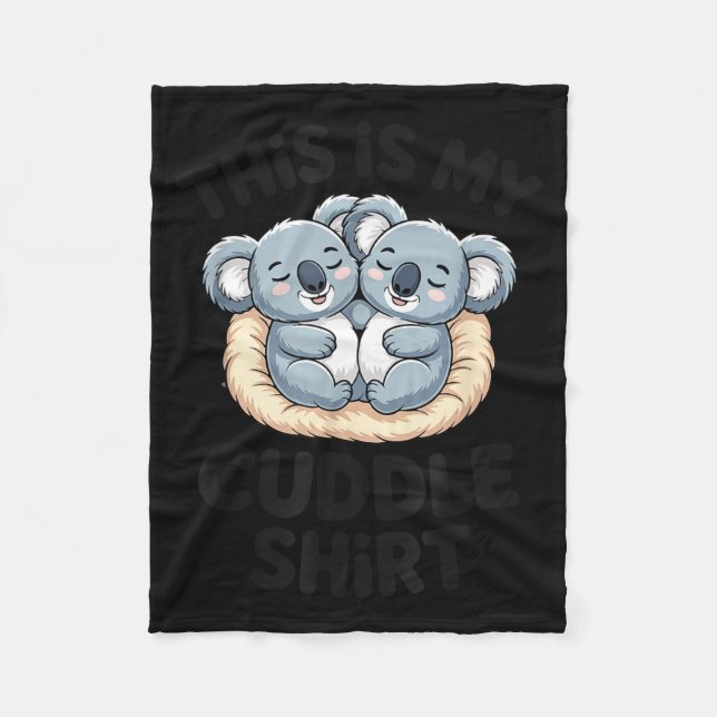 Manta Polar Cute Koala Couple This Is My Cuddle  (Anverso)