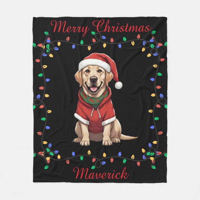 Manta Polar Cute Labrador Recuperar Fleece Blanket (Anverso)