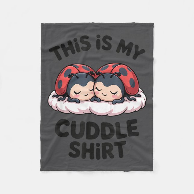 Manta Polar Cute Ladybugs Couple This Is My Cuddle  (Anverso)