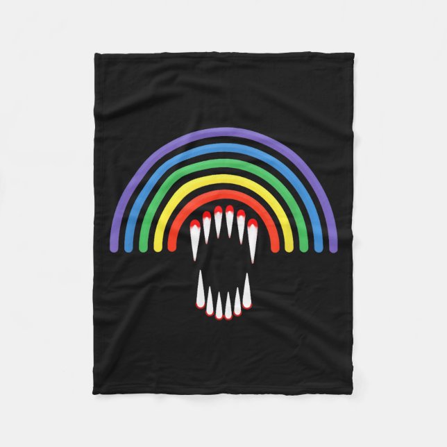 Manta Polar Cute Lgbtq Vamre Lgbt Halloween Ghost Rainbow Gay  (Anverso)