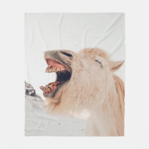 MANTA POLAR CUTE LLAMA ALPACA RIENDO
