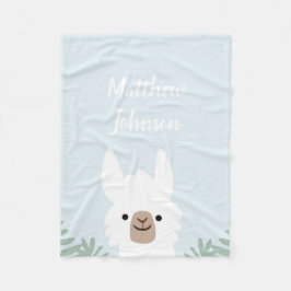 Manta Polar Cute Llama Fleece Blanket