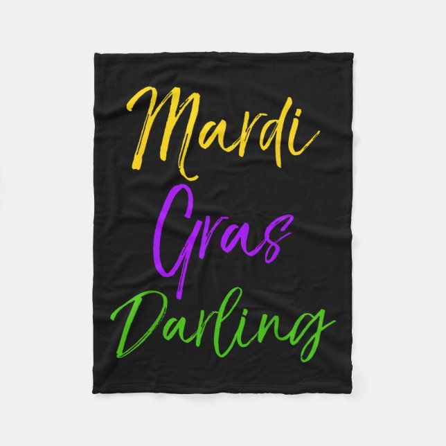 Manta Polar Cute Mardi Gras Quote For Girls Gift Mardi Gras Da (Anverso)