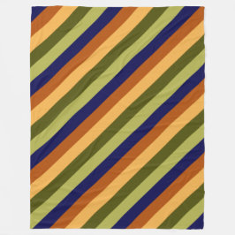 Manta Polar Cute Olive Sage Navíos Stripes Gran Funda