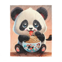 Cute Panda comiendo Ramen
