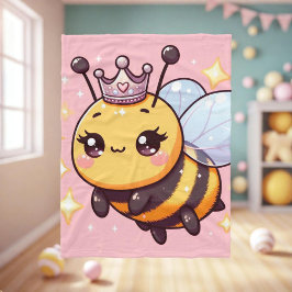 Manta Polar Cute Personalizado Queen Bee