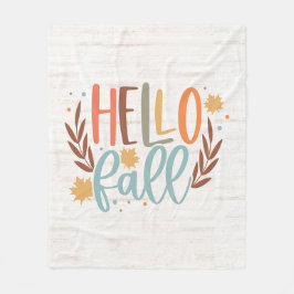 Manta Polar Cute Pintado Hola Caída