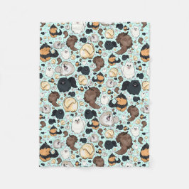 Manta Polar Cute Pomeranian Throw Blanket, pequeño