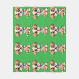 Manta Polar Cute Puppy Fleece Blanket