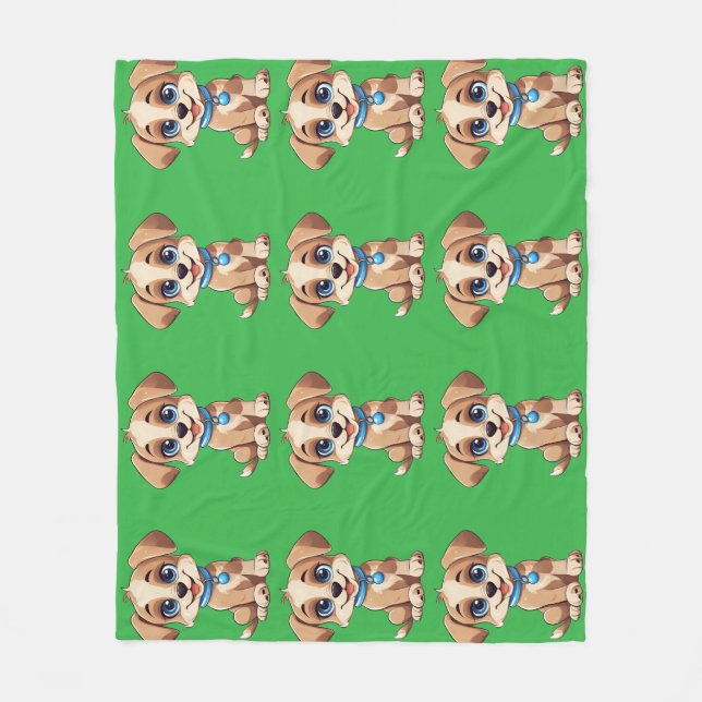 Manta Polar Cute Puppy Fleece Blanket (Anverso)