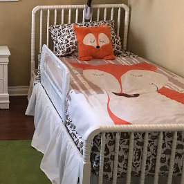 Manta Polar Cute Red Fox Woodland Birch Trees