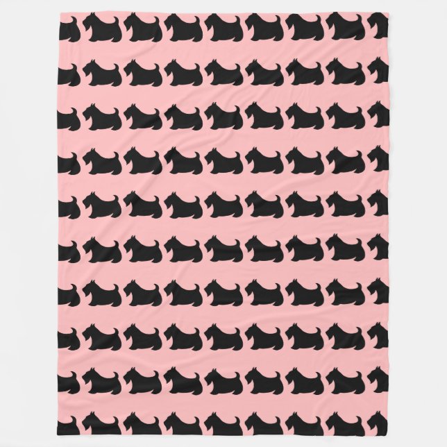 Manta Polar Cute Scottish Terrier Scotty Dog Blanket Gift (Anverso)