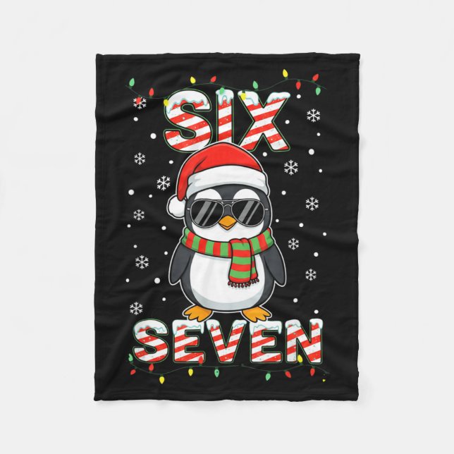 Manta Polar Cute Six Seven 67 Penguin Kids Christmas Holiday  (Anverso)