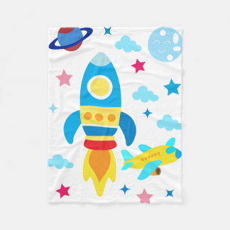 Manta Polar Cute Spacecraft Rocket Ships Pattern