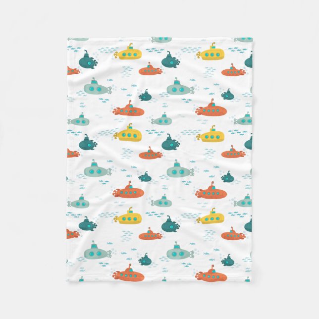 Manta Polar Cute Submarine Nautical Deep Sea Fish Pattern (Anverso)