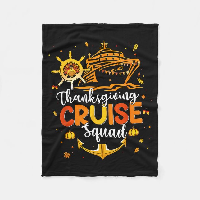 Manta Polar Cute Thanksgiving Cruise Squad Matching Family Vac (Anverso)