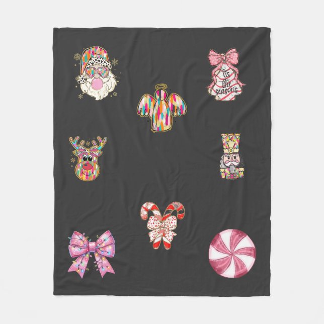 Manta Polar Cute trendy Christmas throw  (Anverso)