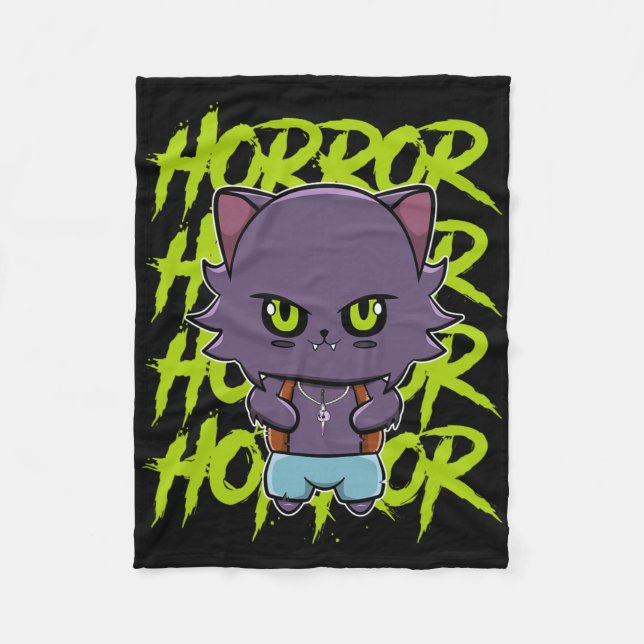 Manta Polar Cute Werewolf Wolf Y Anime Horror Lycanthrop (Anverso)
