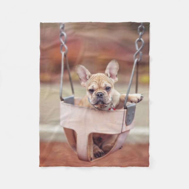 Manta Polar Cutest Baby Animals | French Bulldog Playground (Anverso)