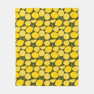 Manta Polar Cuto de diversión moderno amarillo limón