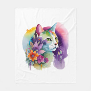 Manta Polar Cuto gato cósmico bohemio