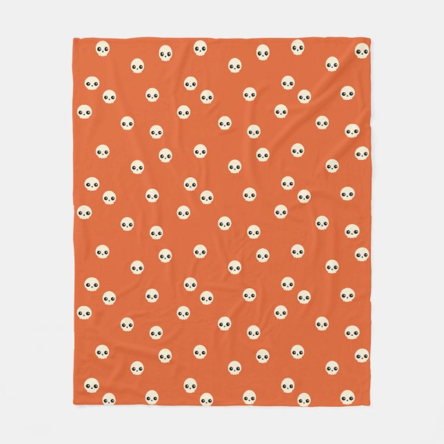 Manta Polar Cuto Skulls Fleece Blanket (Anverso)