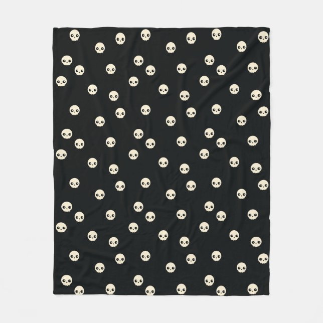 Manta Polar Cuto Skulls Fleece Blanket (Anverso)