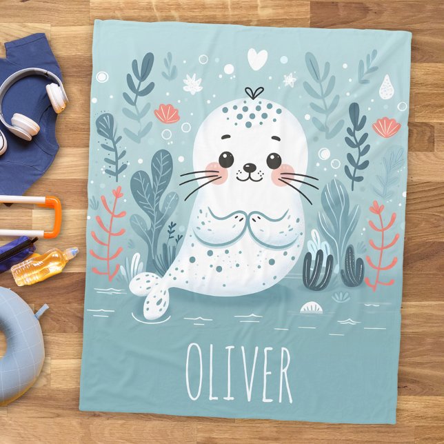 Manta Polar Cuto Whimsical Seol Pup (Subido por el creador)