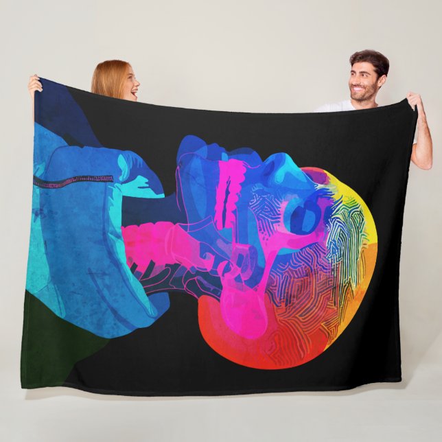 Manta Polar Cyber Skull - Arte de anatomía futurista (In situ)