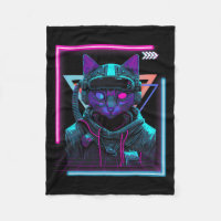 Cyberpunk Cat Kitty Punker Futurista ciberPunk