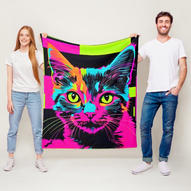 Manta Polar Cyberpunk Kitty Art (In situ)