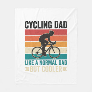 Manta Polar Cycling Papá Camiseta Diseño de Motero Vintage par