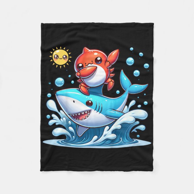Manta Polar Dabbing Crab Surfing Shark Riding Ocean Wave Sun C (Anverso)