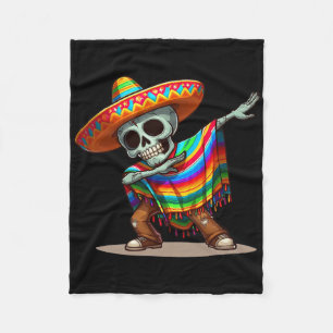 Manta Polar Dabbing mexicano Poncho Cinco De Mayo Hombres Somb