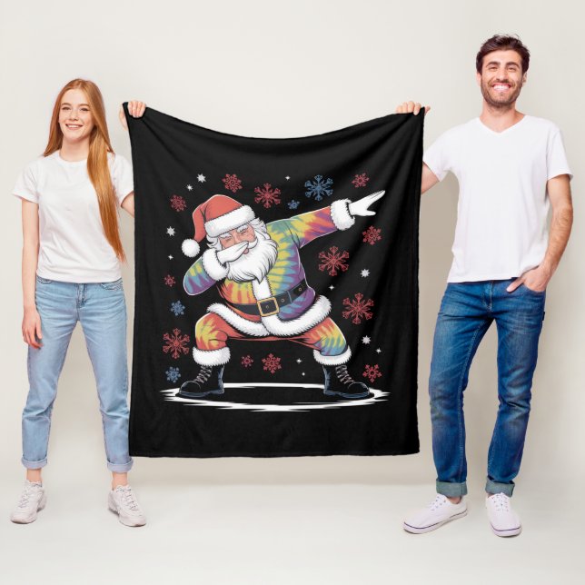 Manta Polar Dabbing Navidad Santa Suéter Feo de Navidad Xmas (In situ)