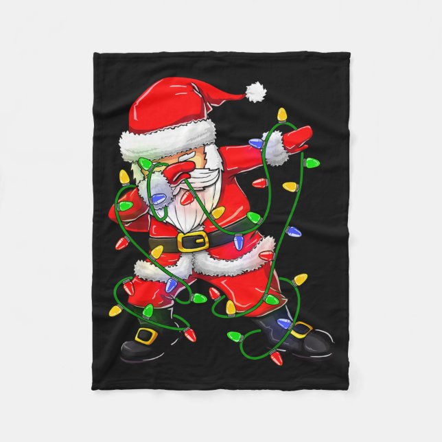 Manta Polar Dabbing Santa Funny Christmas Shirts Women 2024 Bo (Anverso)
